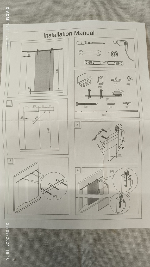 Kit rails pour porte