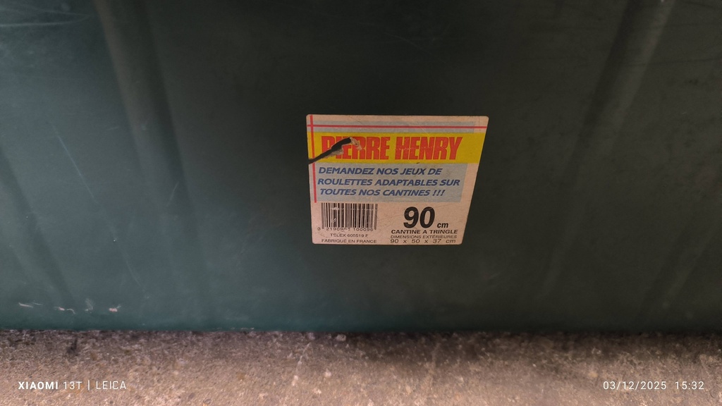 Cantine militaire 90cm