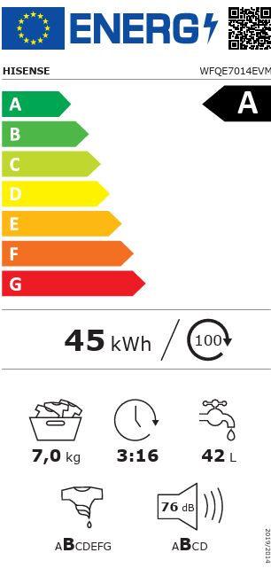 Lave linge frontal HISENSE 7kg