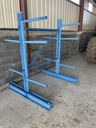 Cantilever/rack d'atelier bleu