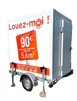 Location remorque frigorifique 5.6m3