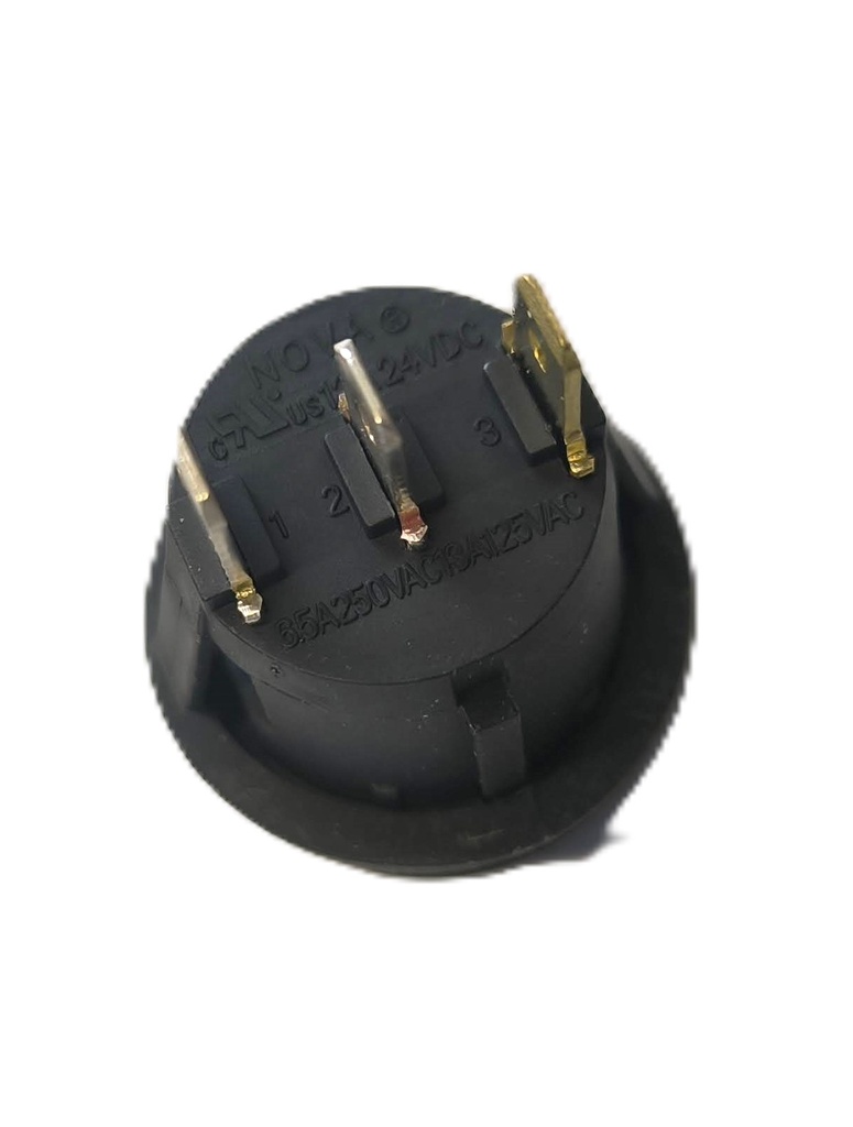 Interrupteur on/off rond rouge