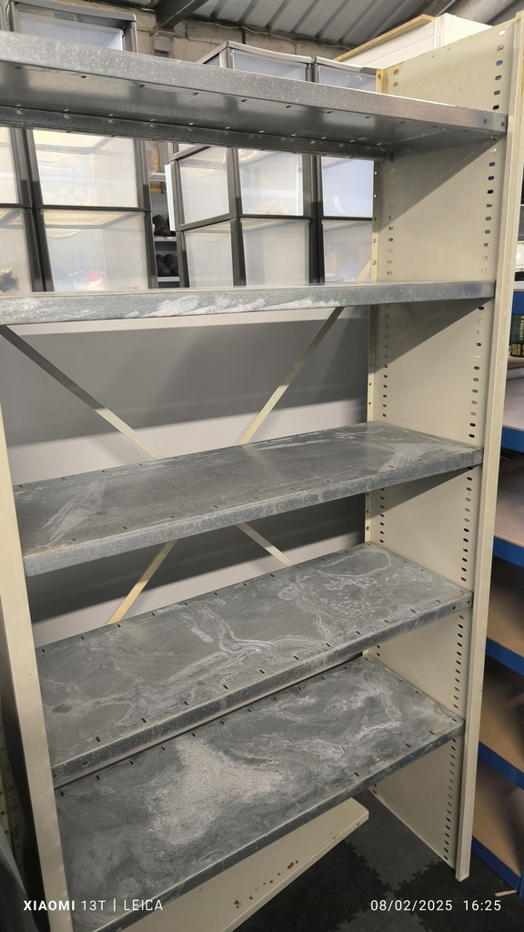 Etagère métallique 100x36x200cm