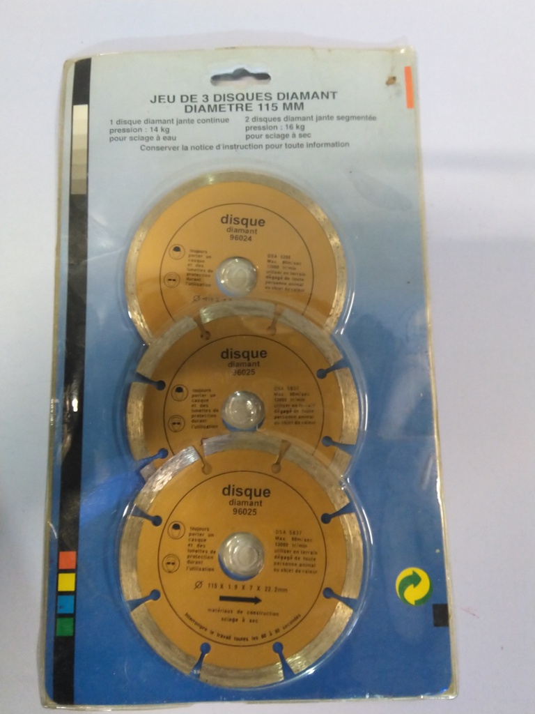 Disques diamants 115mm