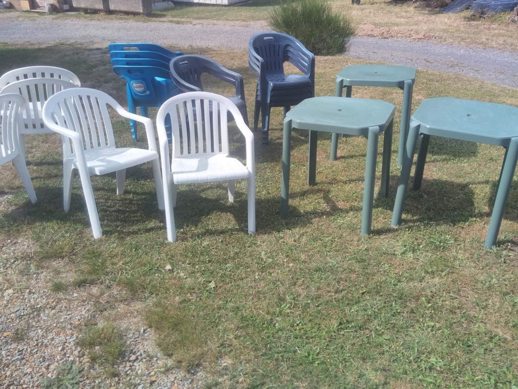 Chaises de terrasse/jardin