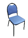 [R2E2B2R1Y2] Chaise de réunion bleue