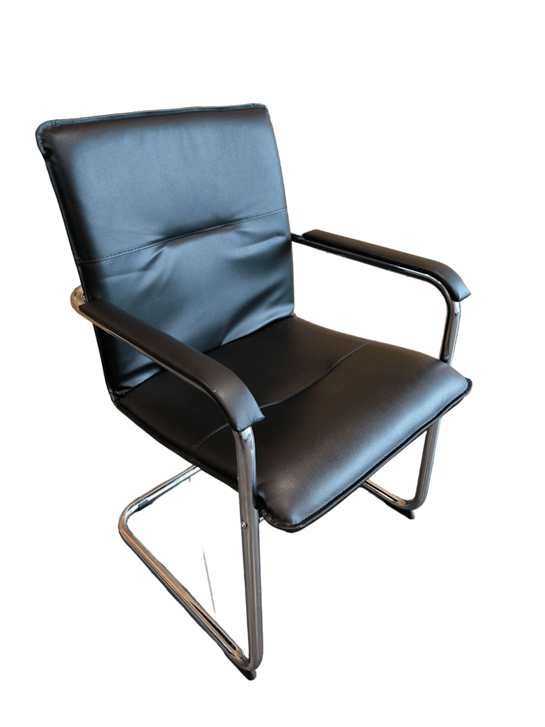 Paire de fauteuil visiteur skaï