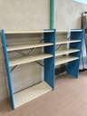 Etagères métalliques 120xh150xp40cm