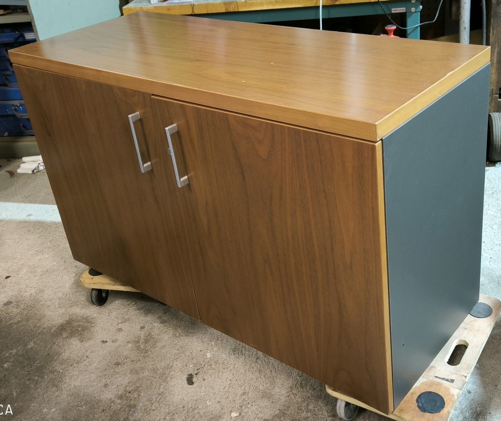 Armoire bois basse 2 portes