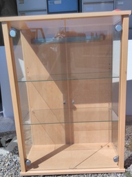 [Z9] Vitrine verre et bois 68x96x33cm