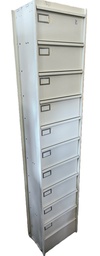 [Z4] Meuble colonne à clapets 72 beige