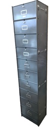 [Z4] Meuble colonne à clapets 88 gris vintage